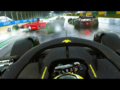 8-CAR PILE-UP IN THE WET! ENGINE ISSUES?! SHOCK WINNER! - F1 22 MY TEAM CAREER Part 41