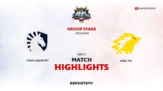 Team Liquid PH vs ONIC PH HIGHLIGHTS MPL PH S16 | ONIC VS TLPH ESPORTSTV