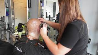 Information Laura's MND Head Shave News