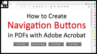 How to Create Navigation Buttons in PDFs with Adobe Acrobat