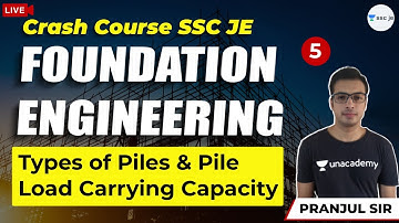Types of Piles & Pile Load Carrying Capacity | Lec 5 | Foundation Engineering Crash Course | SSC JE