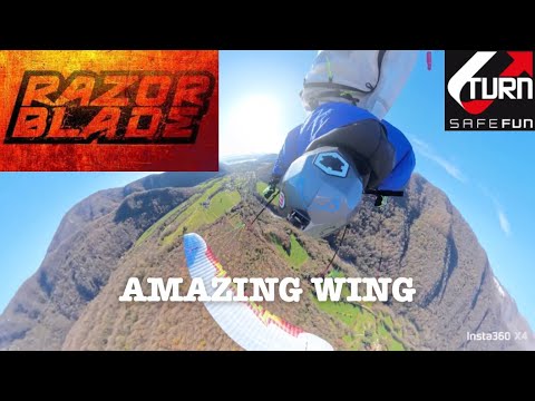 First Test U-TURN RazorBlade - AMAZING Parakite wing! - POV Insta360 X4 ...