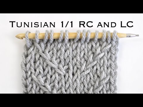 How to CROCHET TUNISIAN CABLES Easily 