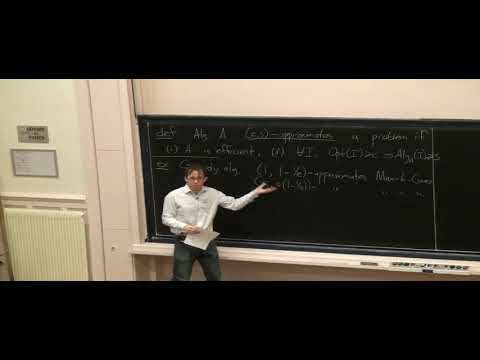 Ryan O'Donnell Tutorial auf Hardess von Approximation - Teil 1