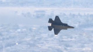 F-35 Demo Team , Over Looking From the Sunrisemountain Aviation Nation 2019 Nellis AFB Air Show