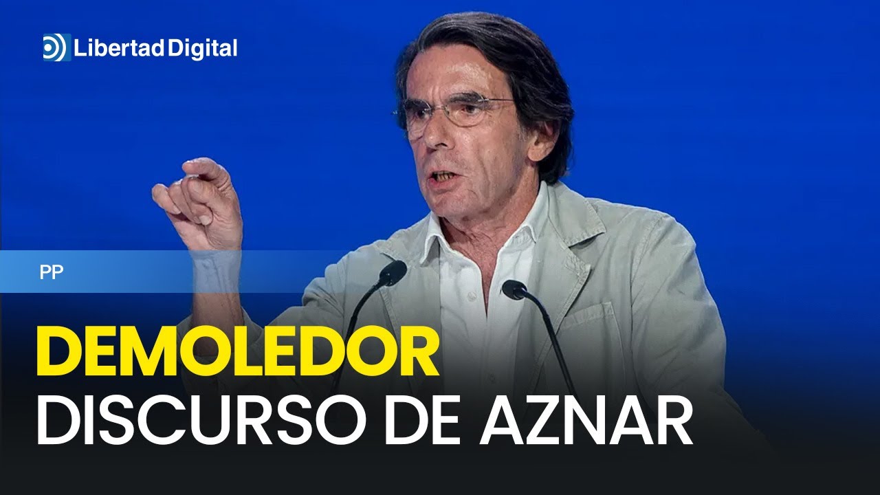 El demoledor discurso de Aznar contra Sánchez: 