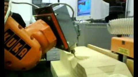 Sim  5 Axis on a Robotic Arm  SolidCAM CAD CAM Software