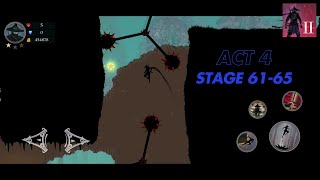 Act 4 Stage 61-65 Walkthrough | Ninja Arashi 2 | No Commentary