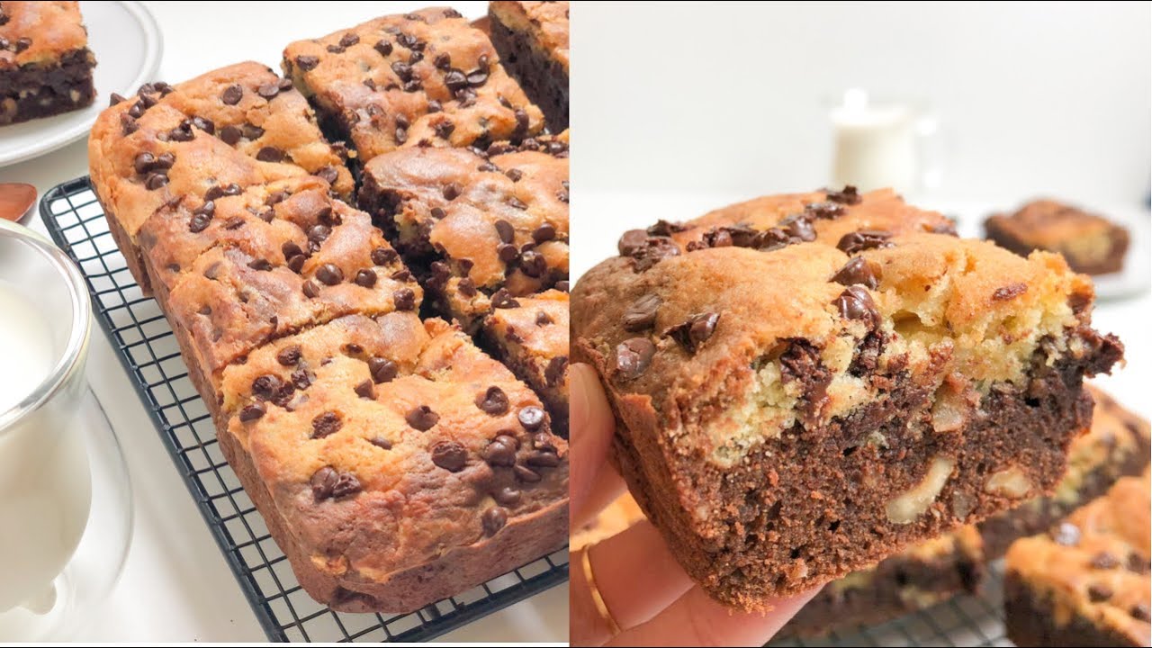 البروكيز مزيج بين الكوكيز و البراونيز مذاق ولا أروع اكيد سيعجبكم 😍 Brookies un délice à ne pas rater