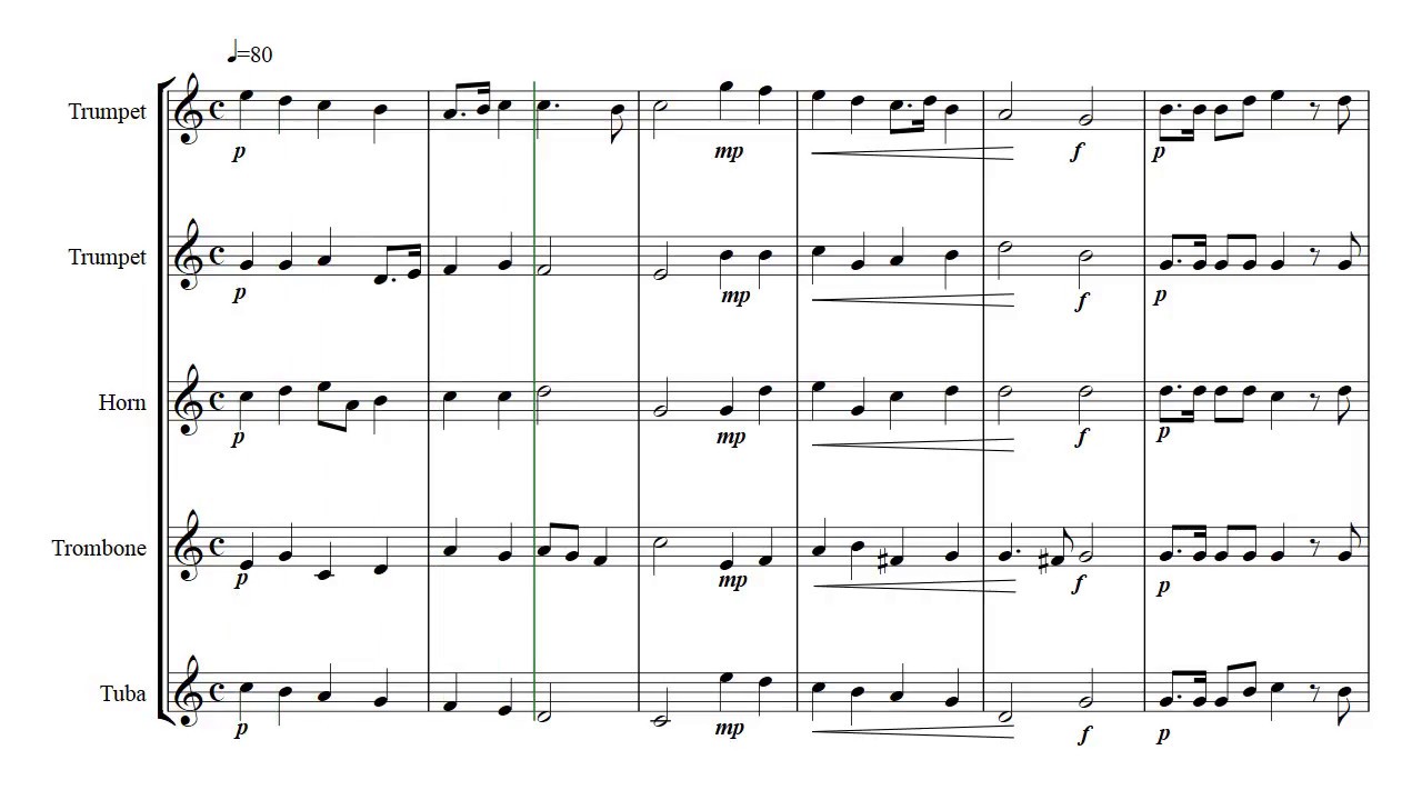 Pezel - Sonata No 3 - brass quintet