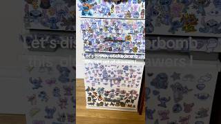 stickerbomb this old set of drawers #stickerbomb #disneystickerbombing #disneyupcyling #disneycraft