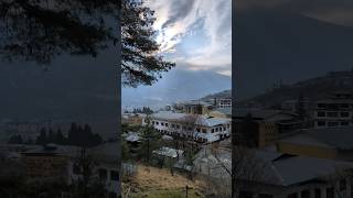 A plane on final approach to Paro International Airport #shorts #travel #bhutan #paroairport #paro