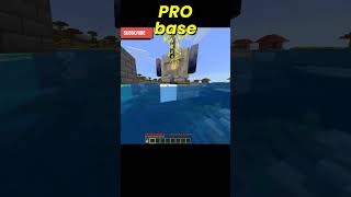 Noob vs Pro vs Hacker Base Security 🔐 | Minecraft Shorts