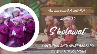 Lantunan Shalawat Nabi Siswa RA Mambaul Ulum Bata-Bata || Wisuda 30