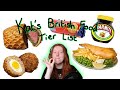 British food tier list!