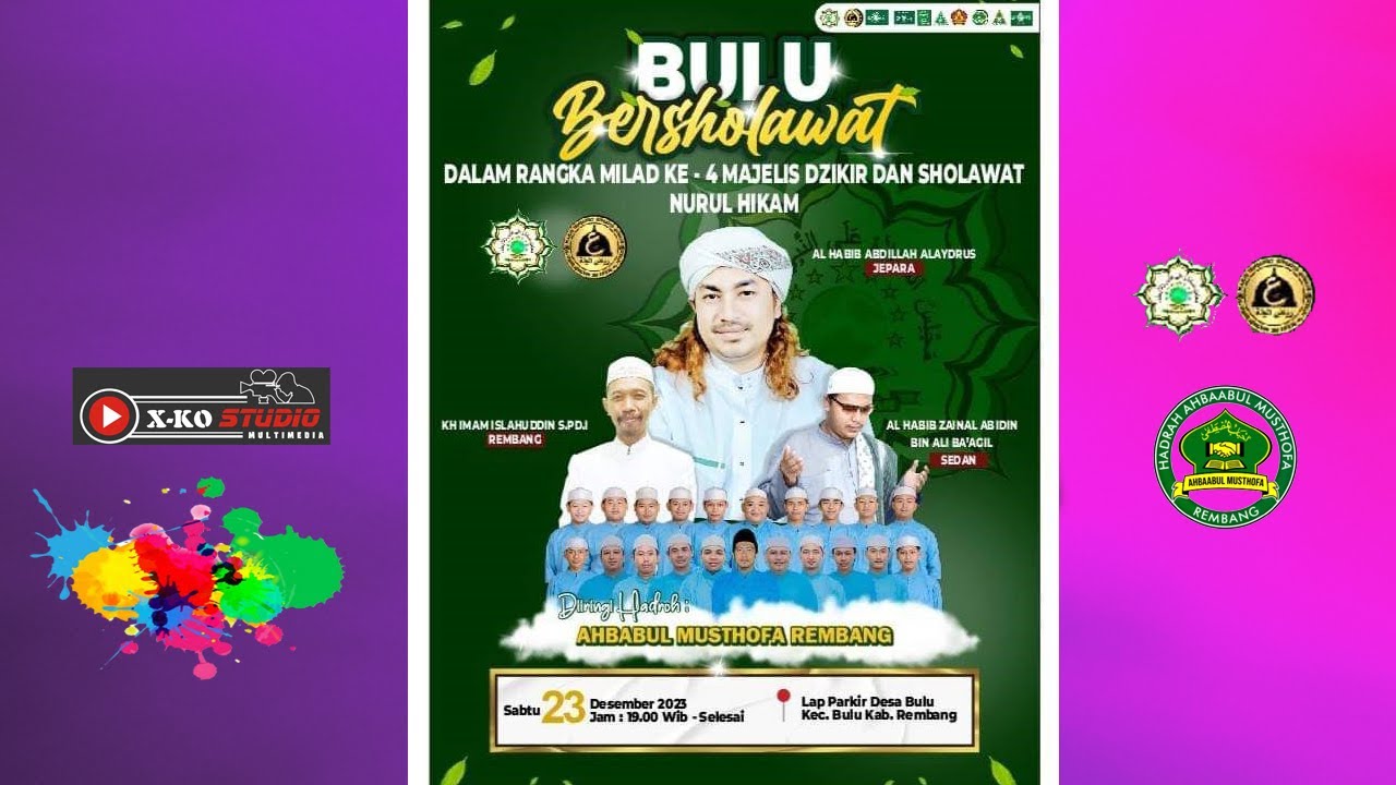 🔴[LIVE] BULU BERSHOLAWAT BERSAMA HABIB ABDILLAH ALAYDRUS (JEPARA) MILAD KE 4 