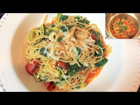 zucchini,-spinach-and-pasta-recipe:-dinner-recipes-|-one-pot-meals