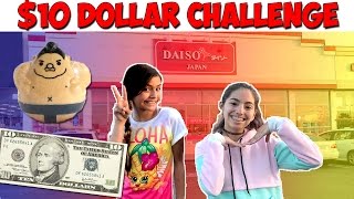 $10 Dollar Challenge Daiso Japan 🇯🇵 - KidToyTesters Crazy Sumo Toy