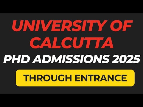 University of Calcutta PhD Admission Update||Research Entrance Test ...