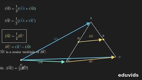 Vector Derivation of the Midpoint Theorem – Parallel and Half‑Length Proof