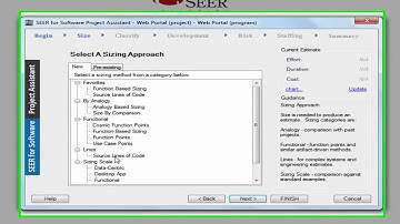Building Quick Estimations Using SEER for Software