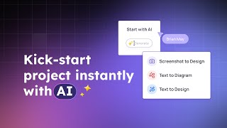 Instantly start a project with AI