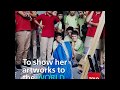 Robaba Mohammadi 19 Who Sketches With Her Mouth Robaba Mohammadi 19 Who Sketches With Her Mouth