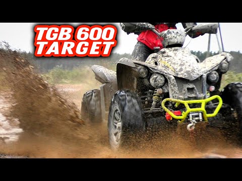 Видео: Квадроцикл TGB Target 600 газ в пол по лесу и обзор