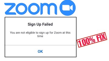 You are not eligible to sign up for zoom at this time