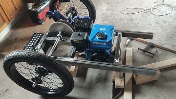 Cyclekart Auto Union rear chassis welded up.