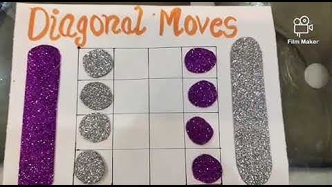 Maths Puzzle - Diagonal Moves In 14 steps only 🤔🤔🤔☺️