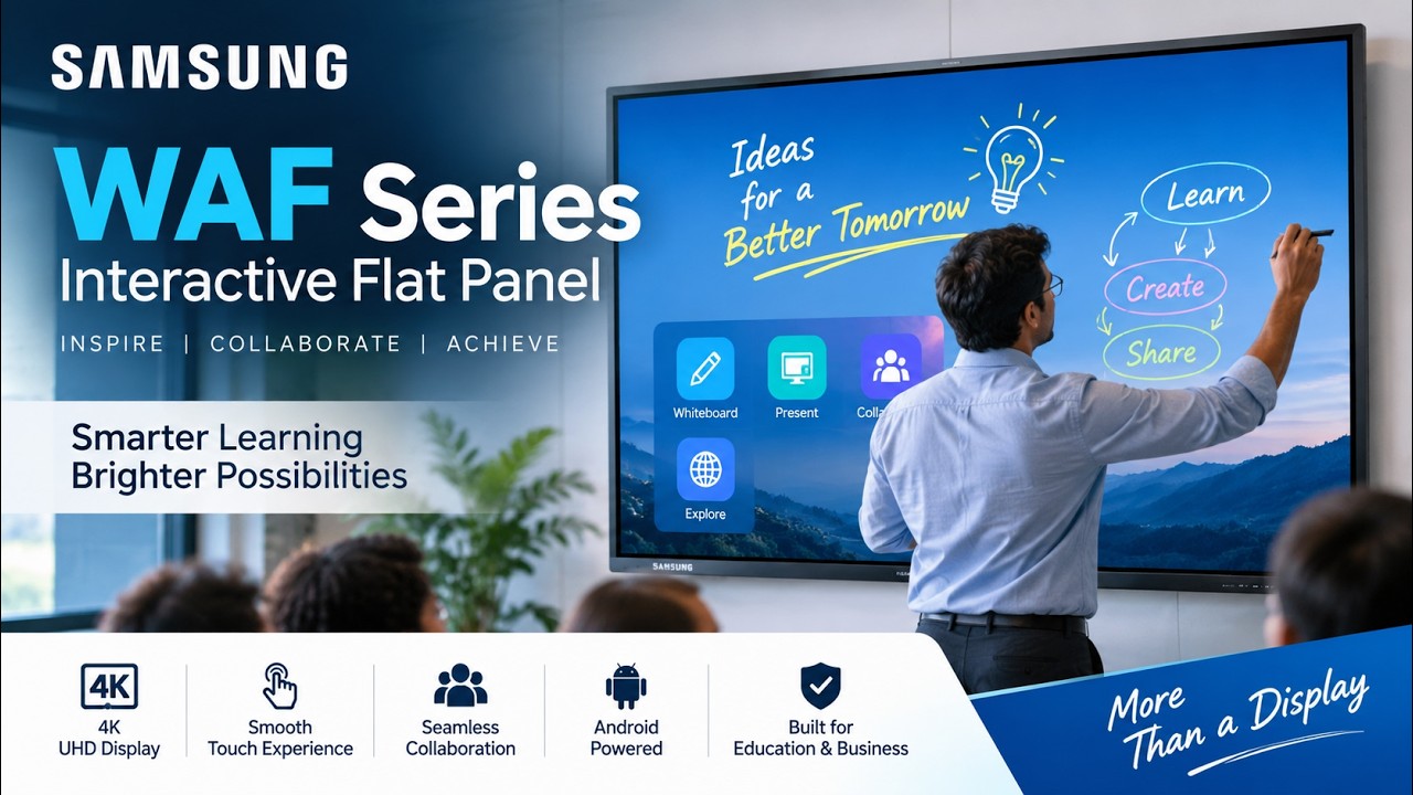 Samsung WAF Series Interactive Flat Panel Display - 65, 75 & 86 Inch product video thumbnail