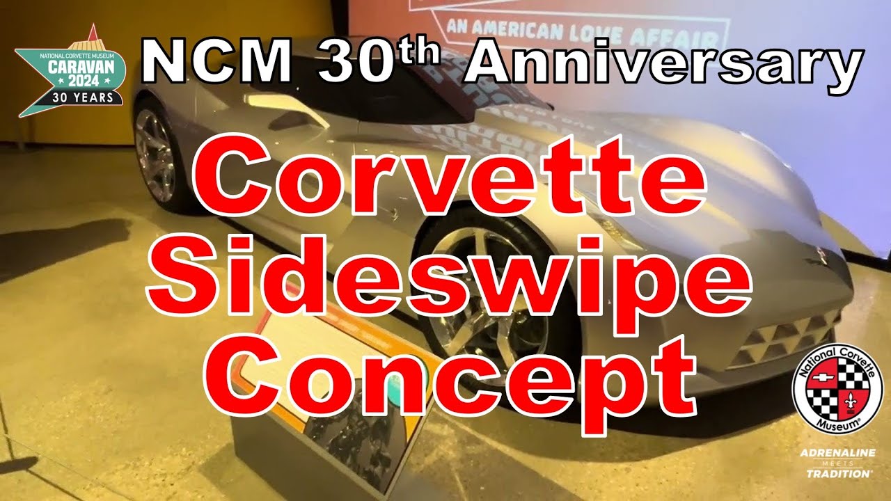 The 2009 Corvette Concept “Sideswipe” on display in the NCM Skydome during the 30th Birthday Event