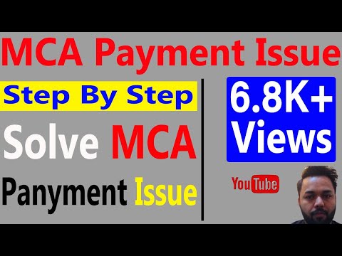 MCA Payment Issue - Payment Debited But Challan Not Shown/Generated