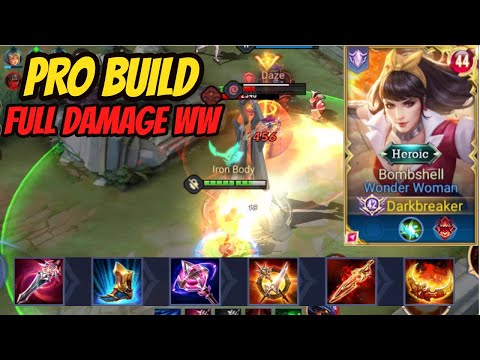 WONDERWOMAN FULL DAMAGE BUILD IS INSANE | AoV | 傳說對決 | RoV | Liên Quân Mobile