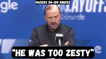 Tom Thibodeau REVEALS why he BENCHED Karl Anthony Towns - Post Game Interview - Pacers vs Knicks