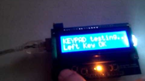 LCD BUTTON SHIELD  Arduino test