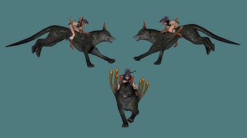 Lisa Wolf Run Cycle Animation WIP