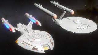 USS Equinox v TOS Enterprise Size Comparison
