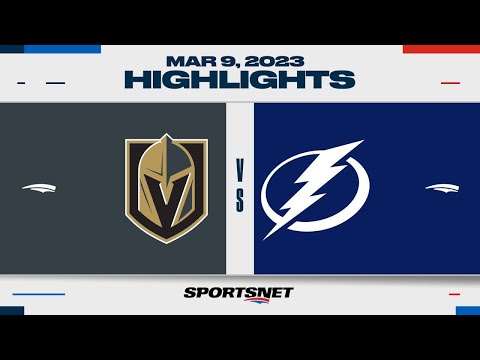 NHL Highlights | Golden Knights vs. Lightning - March 9, 2023