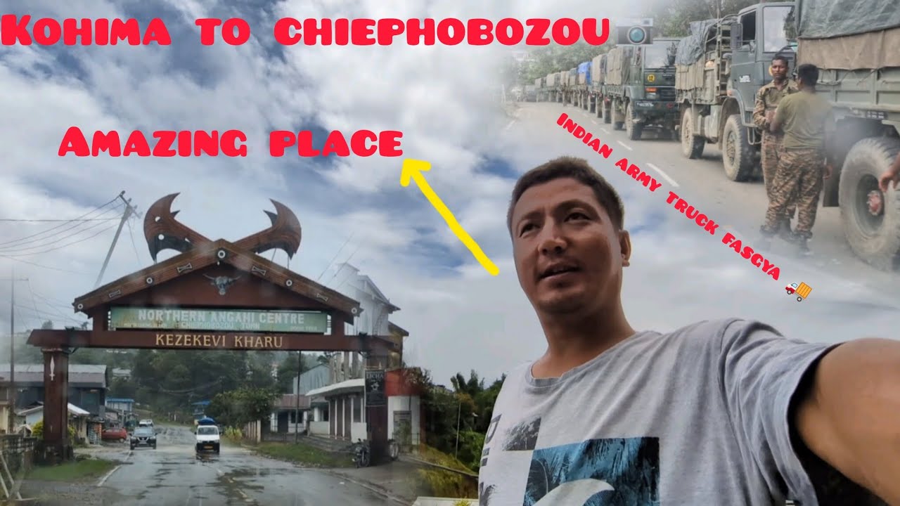 Kohima to chiephobozou Town 