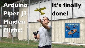Arduino Piper J3 CUB: Finalization And Maiden Flight!