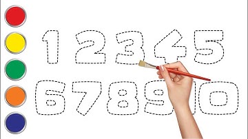 Learn Numbers l Follow the dots and write color numbers with a marker pen l 1-10 l Write Numbers