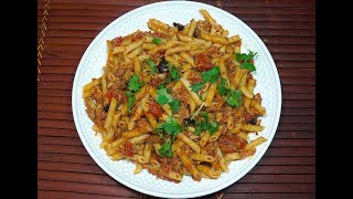 ? Tuna Tomato Pasta - Quick n Easy Tuna Pasta - Mid-week meals - Spicy Tuna Pasta Sauce