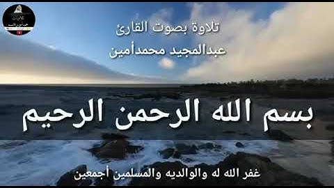 سورة القيامة صوت تريح القلب بالاداء الحزين المؤثر للقارئ/عبدالمجيد محمد أمين الاركاني