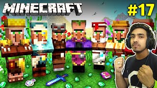 FINALLY VILLAGERS CAME IN MY CASTLE | MINECRAFT GAMEPLAY #17