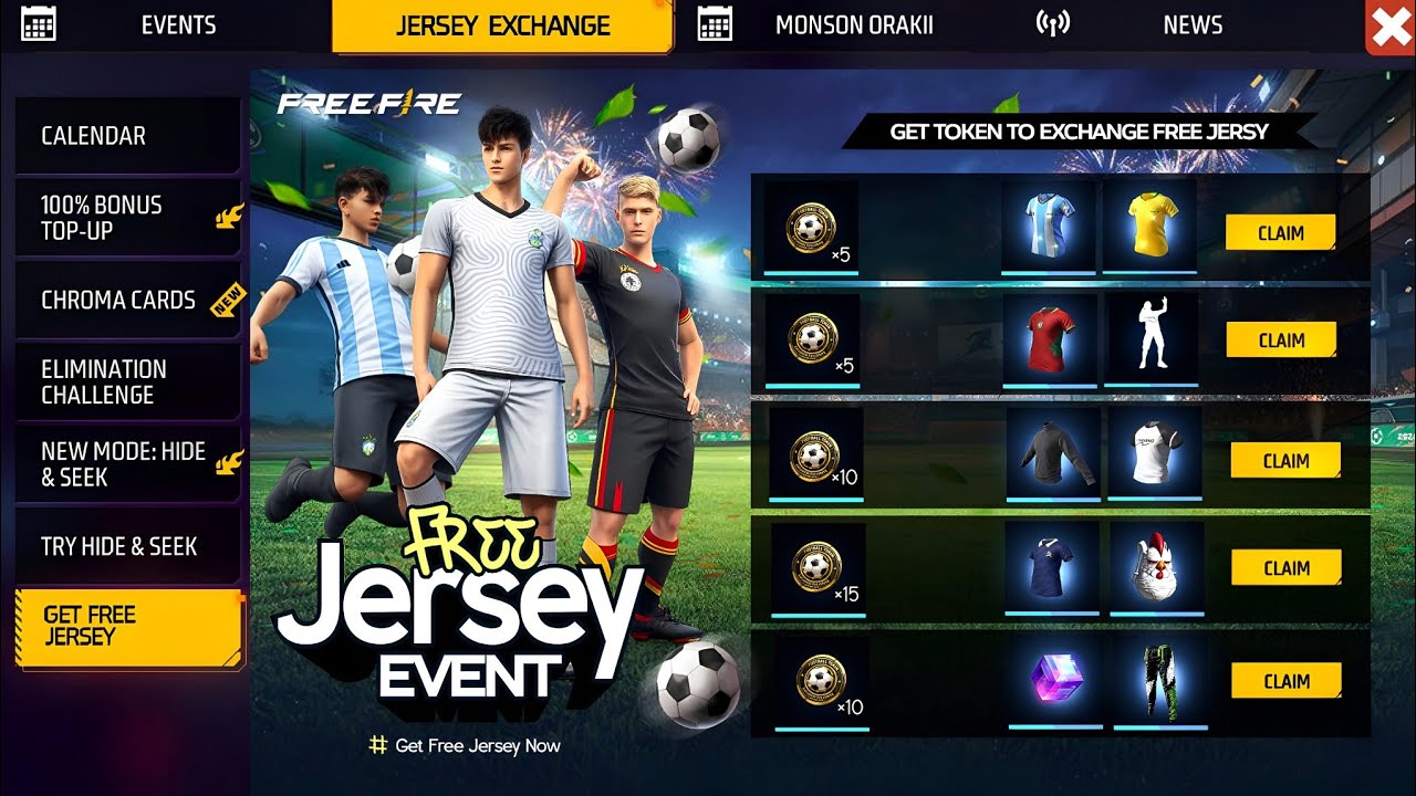 ফুটবল ইভেন্ট🥳থেকে ফ্রিতে💥পাবে সবাই Football Event Free Fire | Free Fire New Event | FF New Event bd