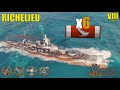 Richelieu 6 Kills &amp; 202k Damage | World of Warships Gameplay