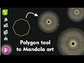 Easily to create polygon tool to mandala art step by step tutorial in coreldraw tamil @PKGraphics054