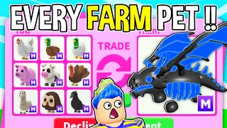 Trading EVERY *FARM EGG PET* In Adopt Me Roblox!! Adopt Me Trading *OUT OF GAME* Pets (CHALLENGE)